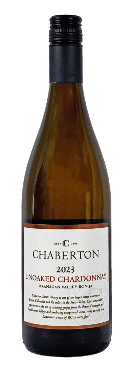 2023 Unoaked Chardonnay Okanagan Valley BC VQA