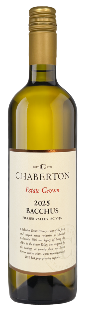 2025 Estate Grown Bacchus Fraser Valley BC VQA
