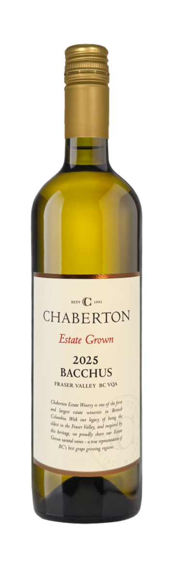2025 Estate Grown Bacchus Fraser Valley BC VQA