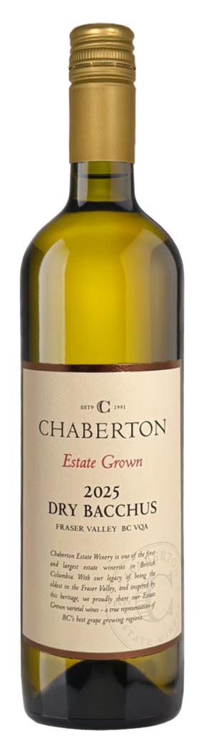 2025 Estate Grown Dry Bacchus Fraser Valley BC VQA