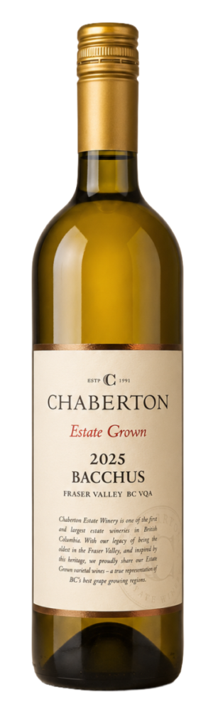 2025 Estate Grown Bacchus Fraser Valley BC VQA